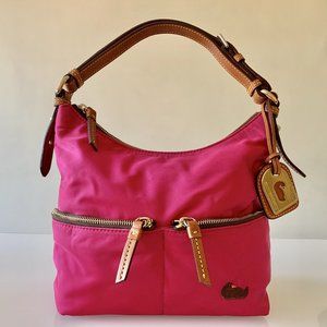 Dooney & Bourke Nylon & Leather Zip Shoulder Bag